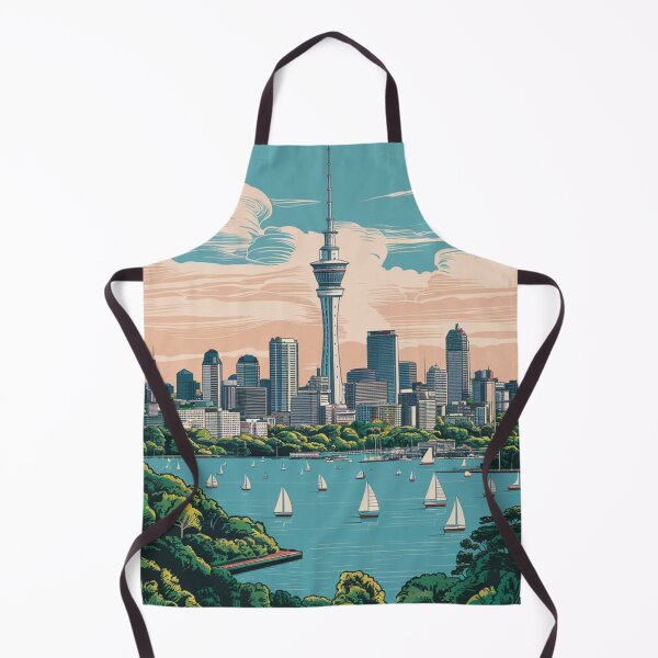 Item preview, Auckland Vintage Travel Poster designed and sold by TravelerRat.