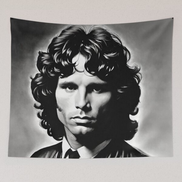 Item preview, Jim Morrison Black And White Art | TheAmericanPoet | The Doors Art designed and sold by TheAmericanPoet.