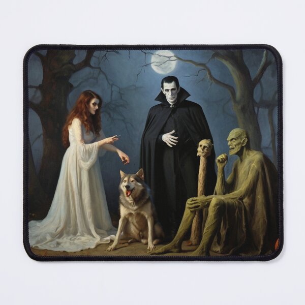 Item preview, Ghouls family photo cool horror painting designed and sold by Vintage Designs +.