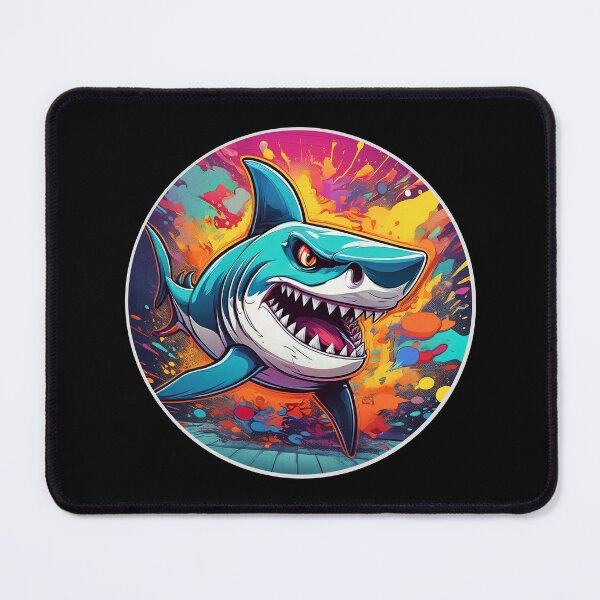 Item preview, Cartoon Angry Shark designed and sold by Boxing Kangaroo Retail Company.