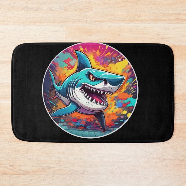 Item preview, Cartoon Angry Shark designed and sold by Boxing Kangaroo Retail Company.