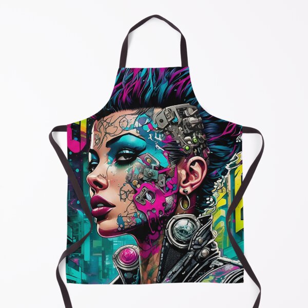Item preview, Cyberpunk Girl Pop Art 2 - Sci Fi Art concept designed and sold by Delerat7.