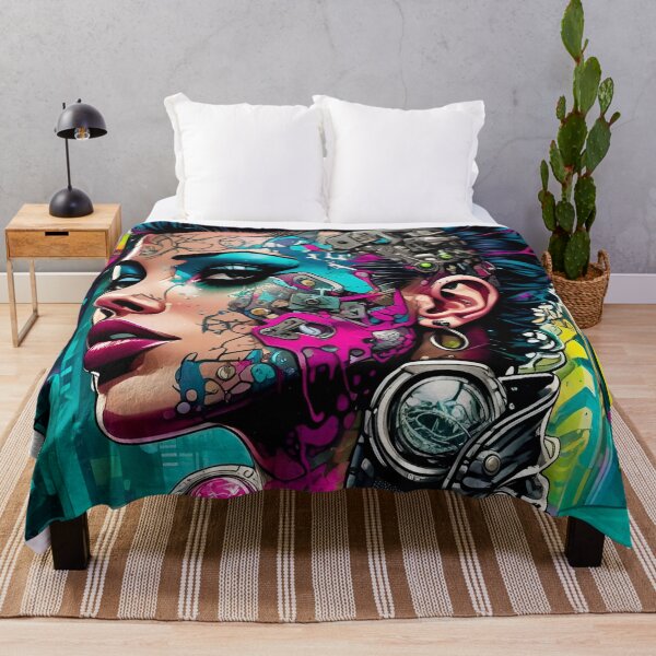 Item preview, Cyberpunk Girl Pop Art 2 - Sci Fi Art concept designed and sold by Delerat7.