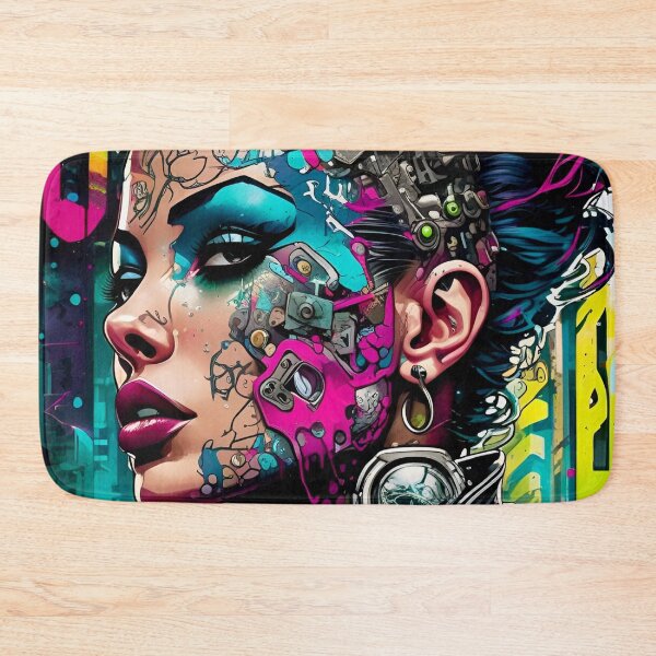 Item preview, Cyberpunk Girl Pop Art 2 - Sci Fi Art concept designed and sold by Delerat7.