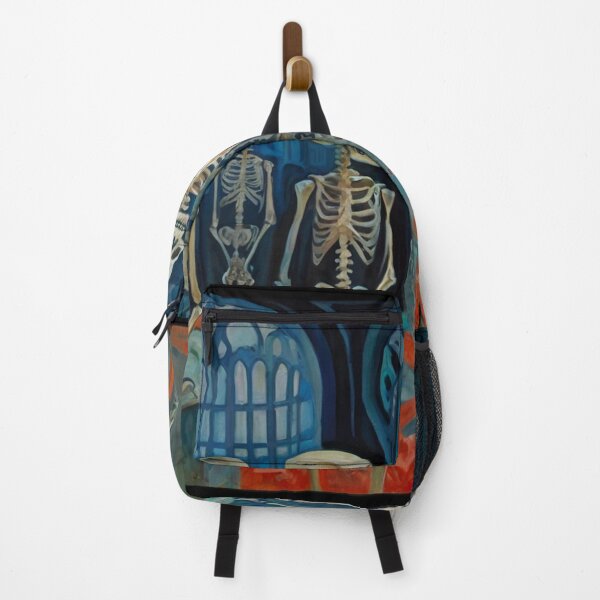 Item preview, Court of Skeletons Day of the Dead expressionist art painting designed and sold by Vintage Designs +.