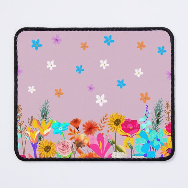 Item preview, "Colorful Flower Garden with Butterflies" designed and sold by Graphollio-shop.