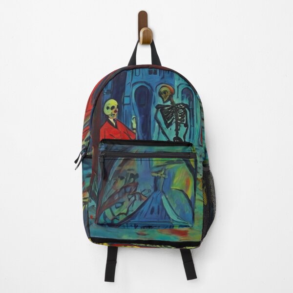 Item preview, Downtown where the ghouls hang out expressionist art painting designed and sold by Vintage Designs +.