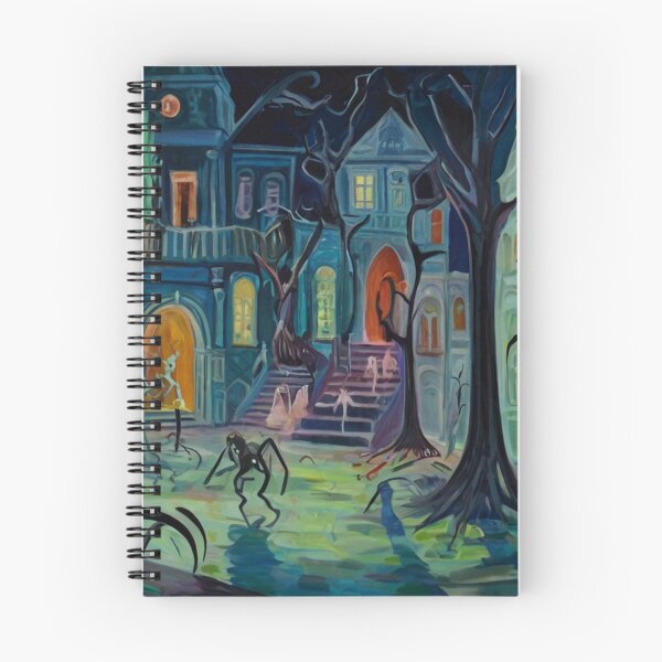 Item preview,  Downtown where the ghouls hang out expressionist art painting designed and sold by Vintage Designs +.