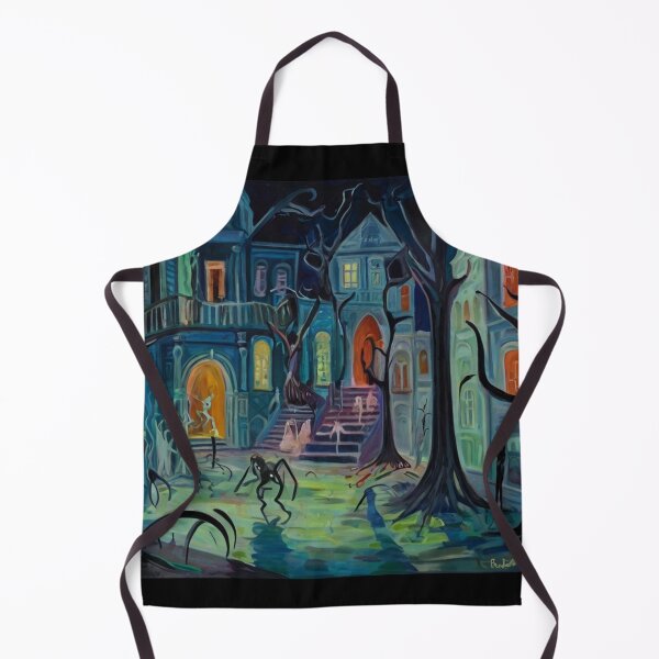 Item preview,  Downtown where the ghouls hang out expressionist art painting designed and sold by Vintage Designs +.
