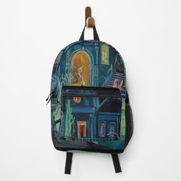 Item preview, Downtown where the ghouls hang out expressionist art painting designed and sold by Vintage Designs +.