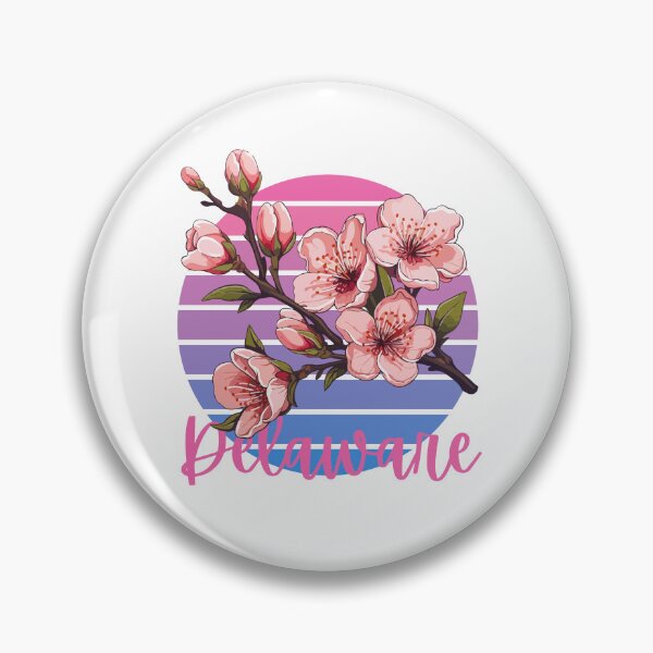 Item preview, Delaware State Flower Peach Blossom Classic T-shirt Sticker designed and sold by ThinkNature!.