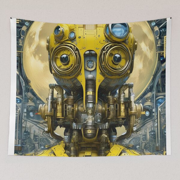 Item preview, Yellow Robot - Sci Fi Art concept designed and sold by Delerat7.