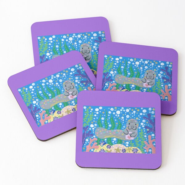 Item preview, Manatee swims the Great Barrier Reef designed and sold by Suemickey.