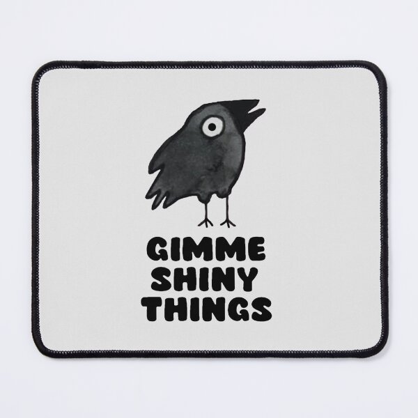 Item preview, Gimme Shiny Things Crow designed and sold by Stacey Roman.