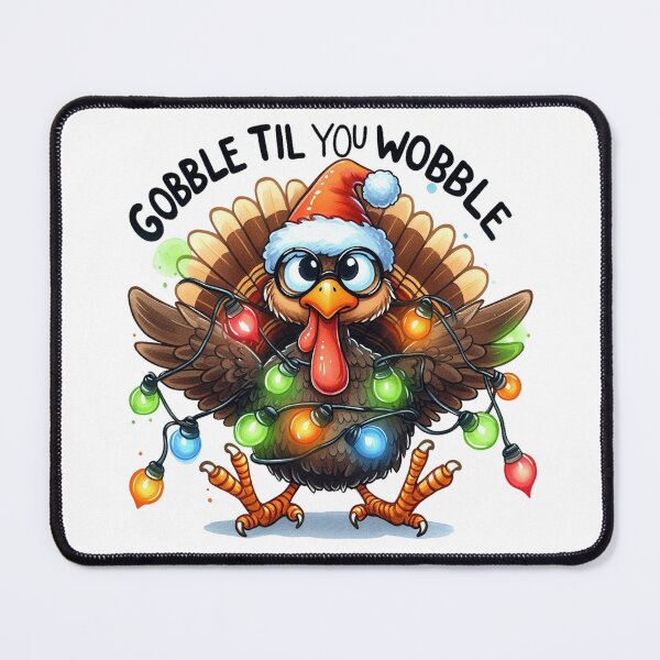 Item preview, Gobble Til You Wobble Vintage Thanksgiving Turkey designed and sold by devonclemon.