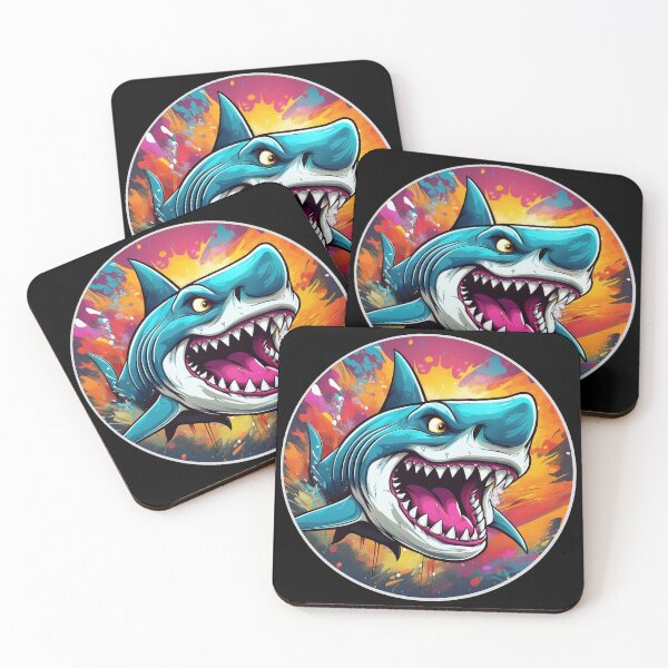 Item preview, Cartoon Angry Shark designed and sold by Boxing Kangaroo Retail Company.