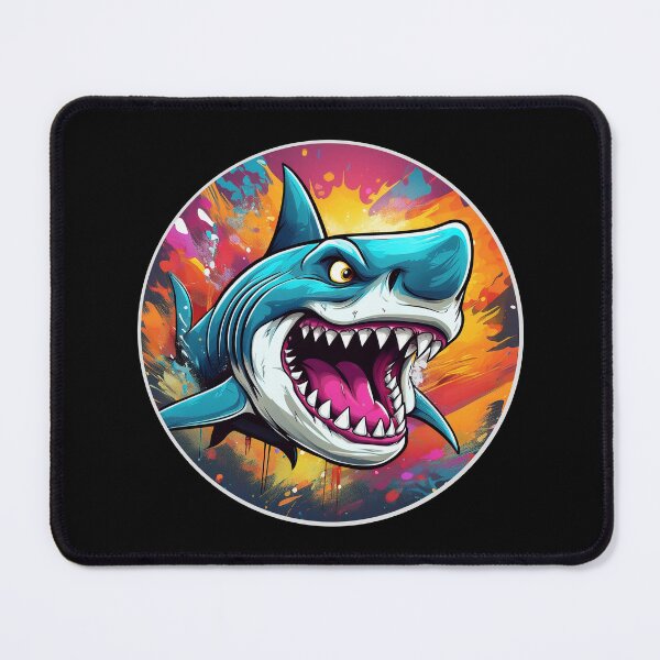 Item preview, Cartoon Angry Shark designed and sold by Boxing Kangaroo Retail Company.