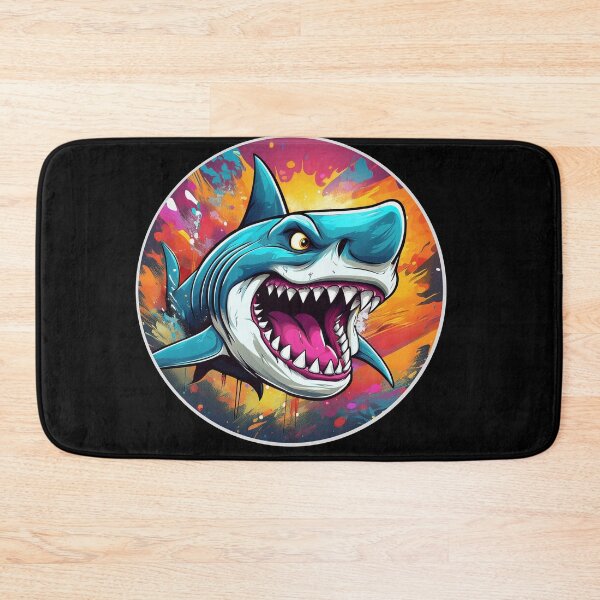 Item preview, Cartoon Angry Shark designed and sold by Boxing Kangaroo Retail Company.