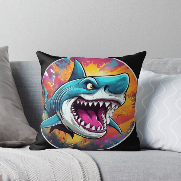 Item preview, Cartoon Angry Shark designed and sold by Boxing Kangaroo Retail Company.