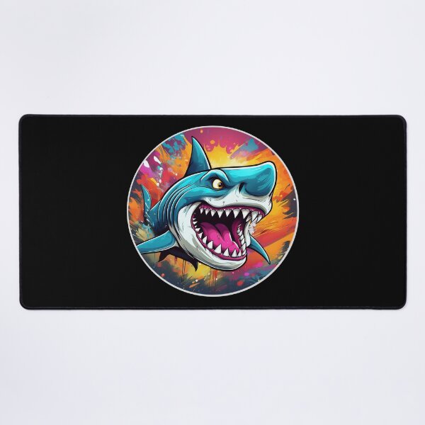 Item preview, Cartoon Angry Shark designed and sold by Boxing Kangaroo Retail Company.