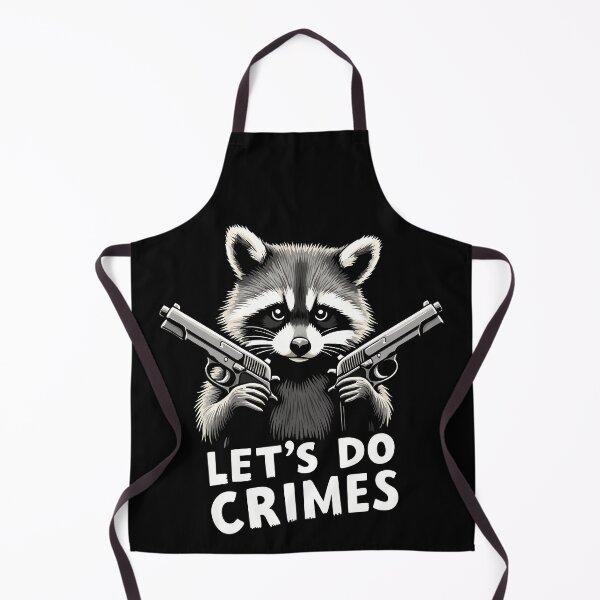 Item preview, Funny Raccoon 'Let's Do Crimes'  designed and sold by StellarDreamer.