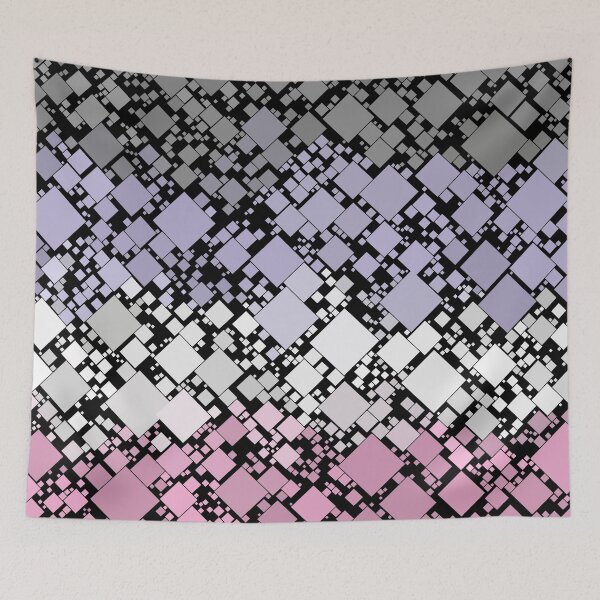 Item preview, Funky Trippy Geometric Retro Mod Digital Abstract Cupiosexual Pride Flag designed and sold by Chaos Queery.