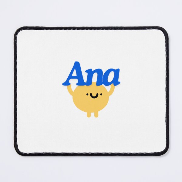 Item preview, “Ana" name with happy face :) designed and sold by Rocky Designs.