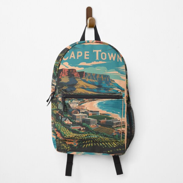 Item preview, Cape Town Vintage Travel Poster designed and sold by TravelerRat.