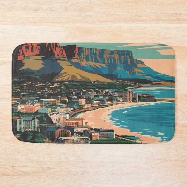 Item preview, Cape Town Vintage Travel Poster designed and sold by TravelerRat.