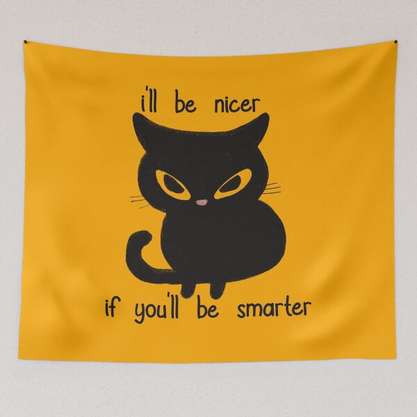 Item preview, i'll be nicer cat designed and sold by HematiteDesign.