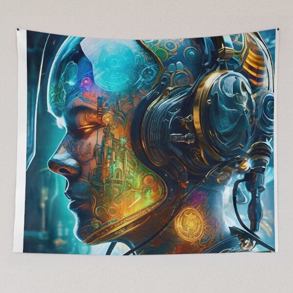 Item preview, Cyborg Prophet - Sci Fi Art concept designed and sold by Delerat7.