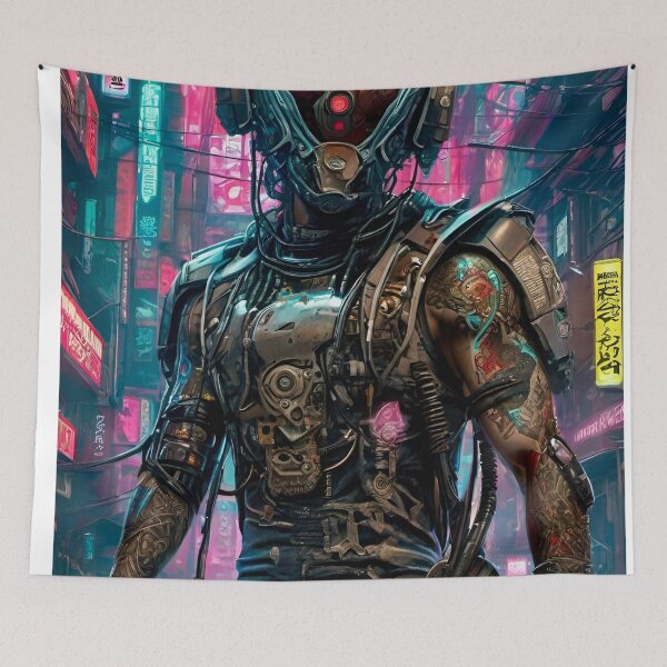 Item preview, Cyberpunk Edgerunner Merc - Sci Fi Art concept designed and sold by Delerat7.