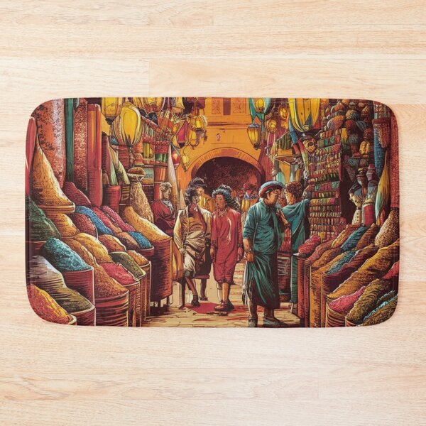 Item preview, Marrakech Vintage Travel Poster designed and sold by TravelerRat.