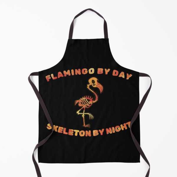 Item preview, Flamingo by Day Skeleton by Night – Humorous Flamingo Skeleton designed and sold by FallenStarArt.