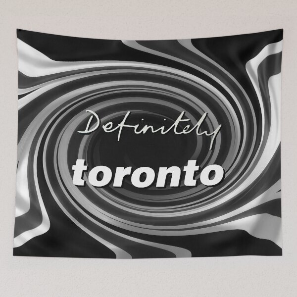 Item preview, Black and White Toronto Oasis swirl designed and sold by BritTops.