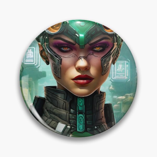 Item preview, Cyberpunk Edgerunner in Green - Sci Fi Art concept designed and sold by Delerat7.