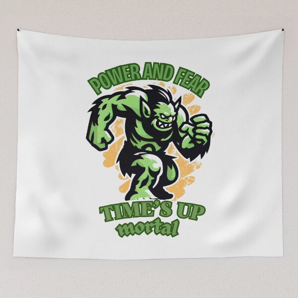 Item preview, Power and Fear, Time's Up mortal: Emerald Fury Unleashed designed and sold by SplashTastic.