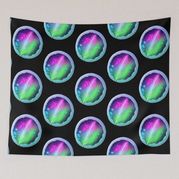 Item preview, Blue Pink Green Space Pizza designed and sold by blugost.