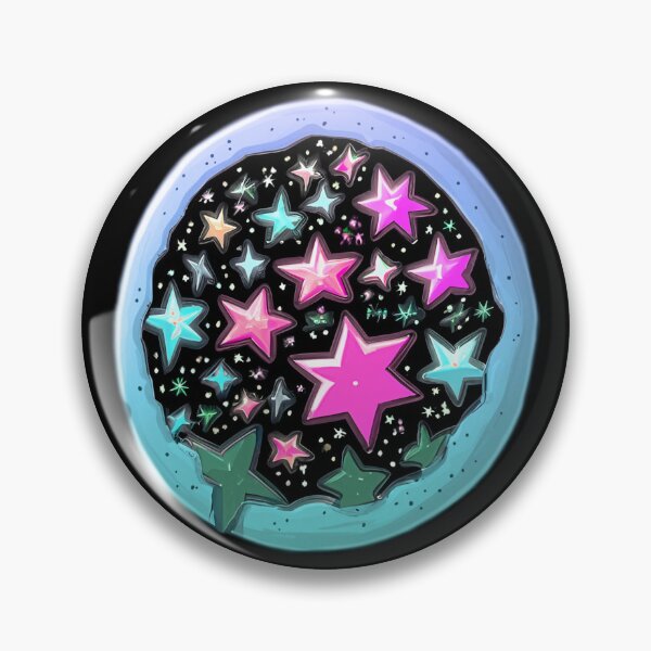 Item preview, Blue Pink Choppy Stars Space Pizza designed and sold by blugost.