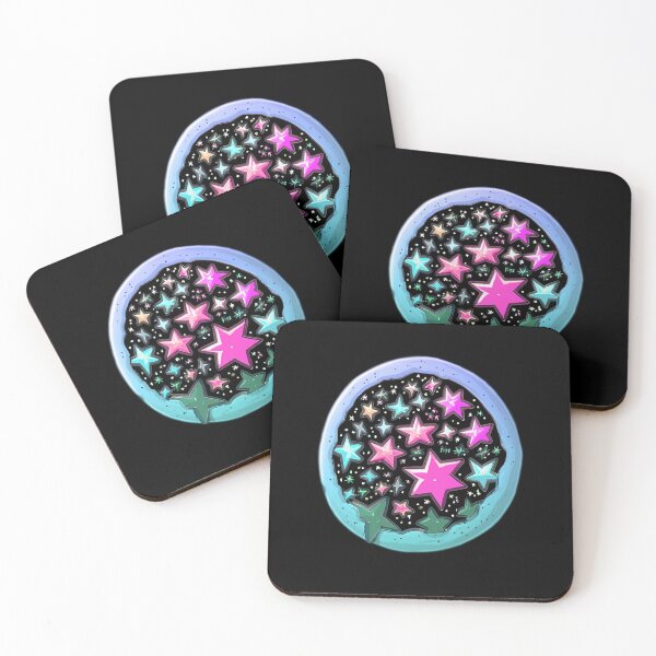 Item preview, Blue Pink Choppy Stars Space Pizza designed and sold by blugost.