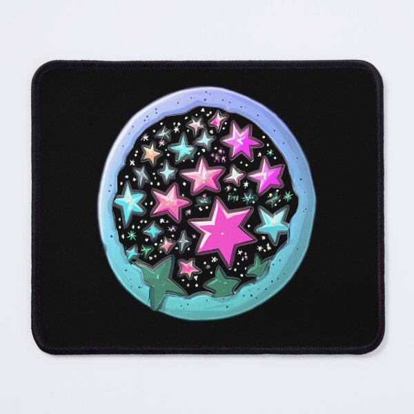 Item preview, Blue Pink Choppy Stars Space Pizza designed and sold by blugost.