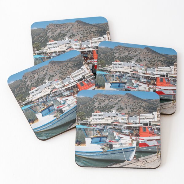 Item preview, Elounda harbour in Crete designed and sold by Tina  Townhill.