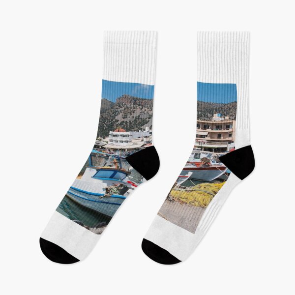 Item preview, Elounda harbour in Crete designed and sold by Tina  Townhill.