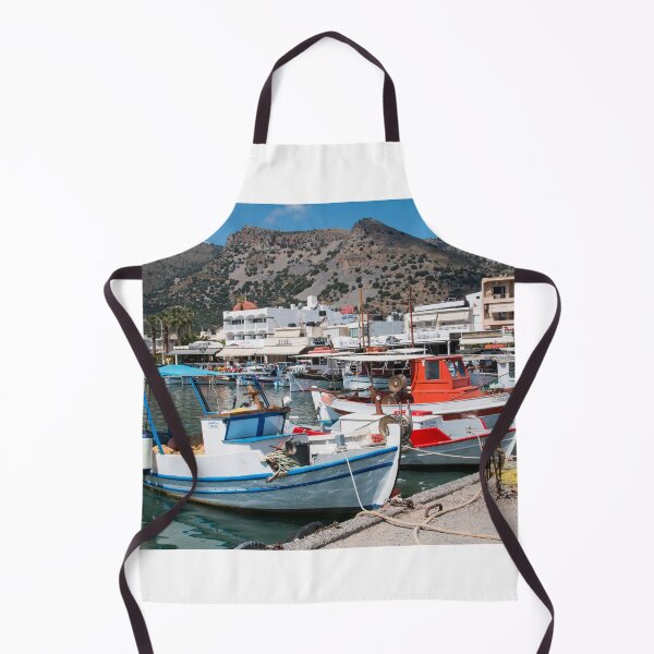 Item preview, Elounda harbour in Crete designed and sold by Tina Townhill.