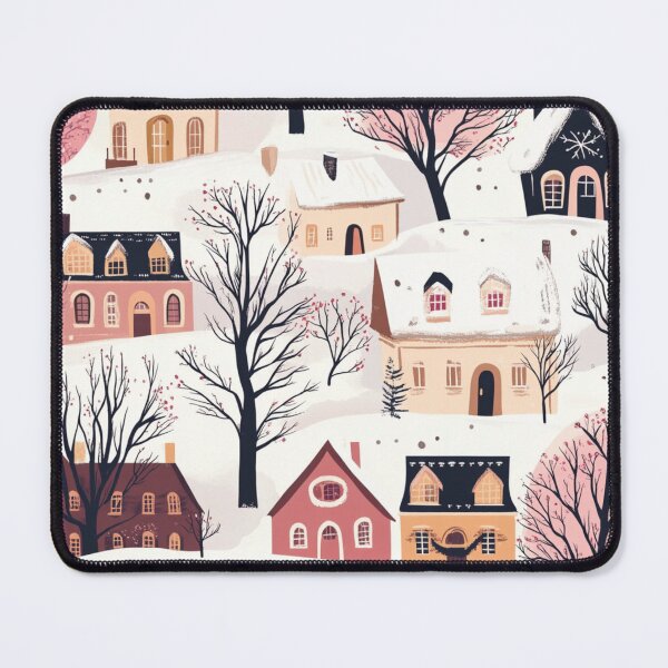 Item preview, Quaint village in the snow designed and sold by liana campbell.