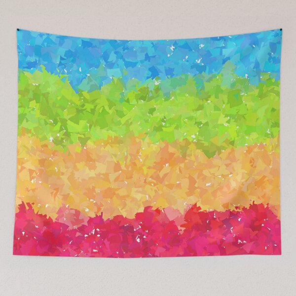 Item preview, Groovy Funky Abstract Panromantic Pride Flag designed and sold by Chaos Queery.