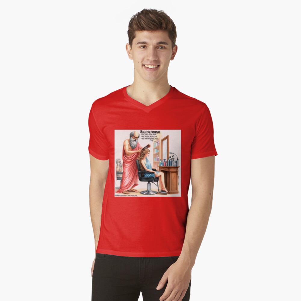 Item preview, V-Neck T-Shirt designed and sold by ltcartoons.
