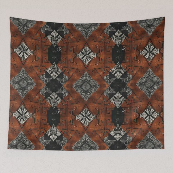 Item preview, Rust Black Mud Cloth designed and sold by artenvironments.