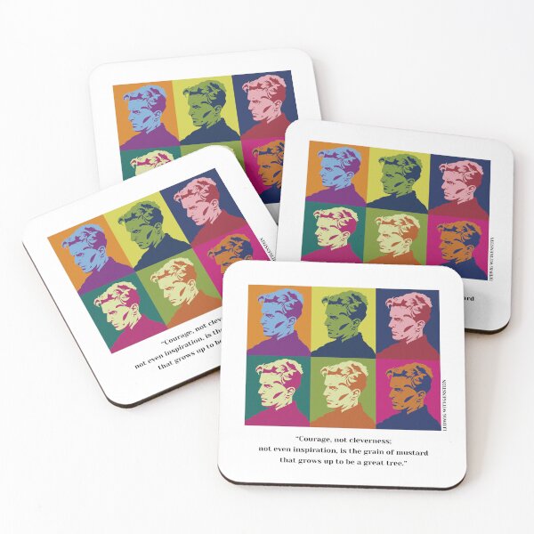 Item preview, pop art Ludwig Wittgenstein, Courage not cleverness(gothic) designed and sold by challengecafe.
