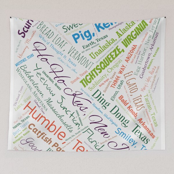 Item preview, Funny City Names designed and sold by Montage-Madness.